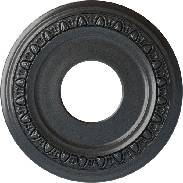 Ekena Millwork Jackson Ceiling Medallion (Fits Canopies up to 7 3/8"), 12 1/4"OD x 4"ID x 1 1/8"P, Pewter CM12JAPES - main